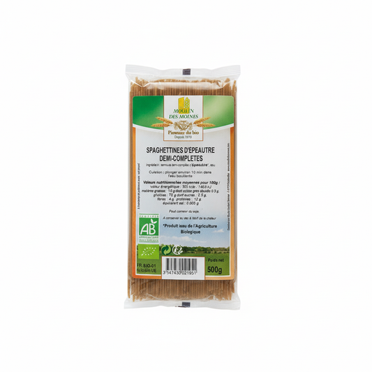 MOULIN DES MOINES -- Spaghettines d'epeautre 500g
