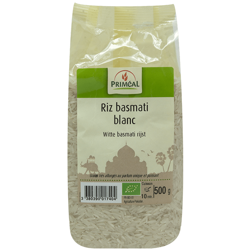 Priméal -- Riz basmati blanc bio (origine Pakistan) - 500 g –L ...