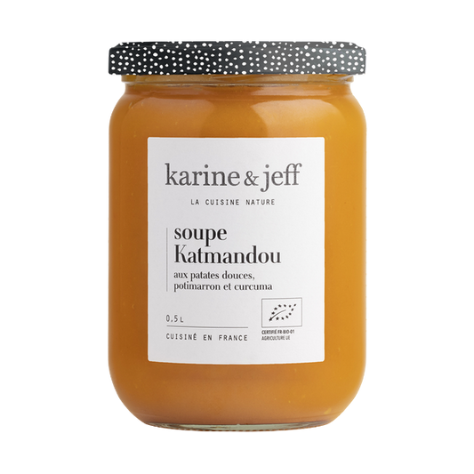 Soupe katmandou bio (patates douces, potimarron et curcuma) - 1